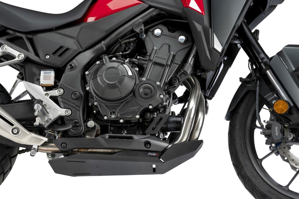 Carterplaat Zwart Aluminium Puig Honda Cb500X '19-24 / Nx500 '24-