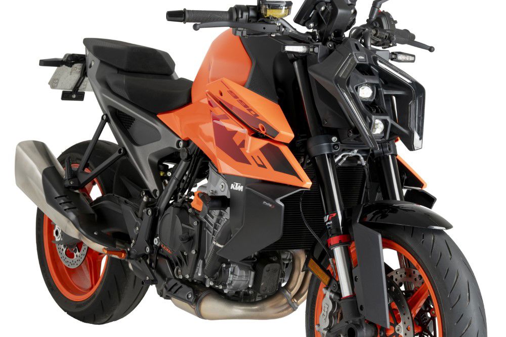 Puig Downforce Zijspoilers - KTM 990 Duke 2024-2026 | 990 Duke R 2025-2026 - Carbon Look / Mat Zwart