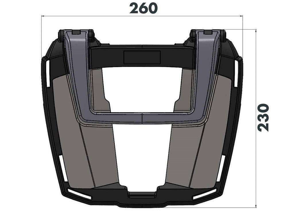 Topdrager Zwart Easyrack Hepco&Becker Suzuki Gsx-8T '25-