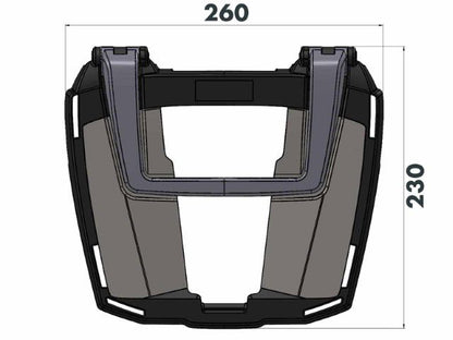 Topdrager Zwart Easyrack Hepco&Becker Cf-Moto 450Mt '24-