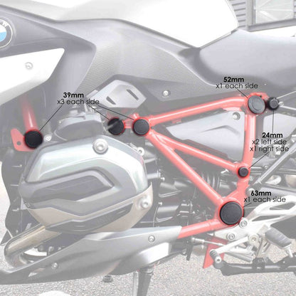 Frame End Caps Puig Voor De Bmw R1200R/Rs '15-18