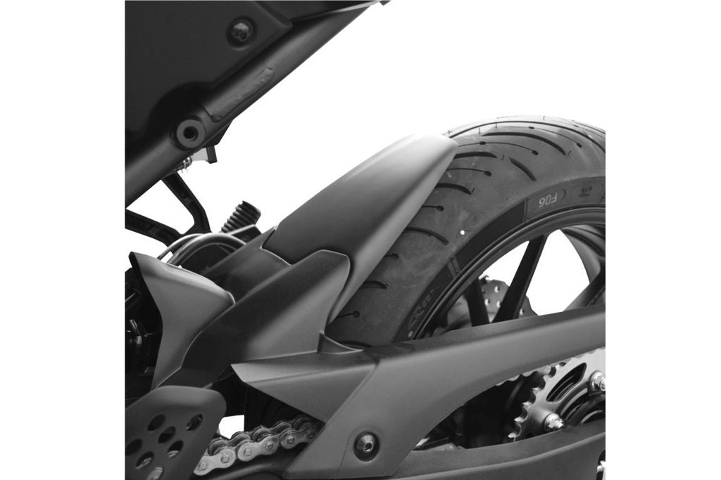 Achterspatbord verlenger mat zwart voor het originele spatbord Yamaha MT-07 '13-'17 / XSR700 '16-'21