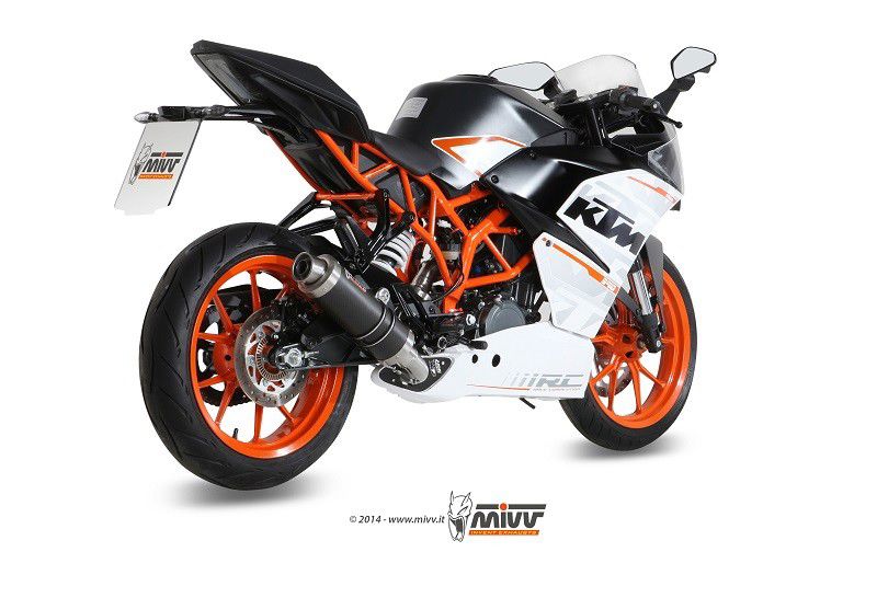 Mivv Compleet Rvs Systeem Met Gp Carbon Demper Ktm Rc390 '14-