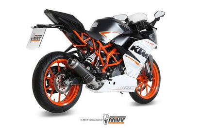 Mivv Compleet Rvs Systeem Met Gp Carbon Demper Ktm Rc390 '14-