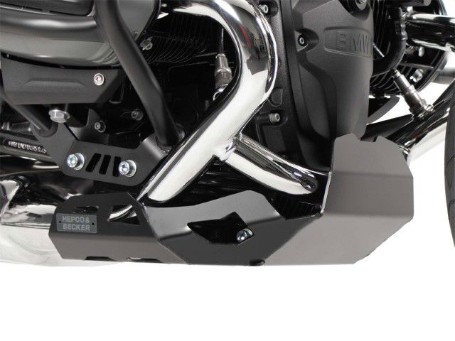 Carterplaat Aluminium Zwart Hepco&Becker Bmw R12 Ninet '24-