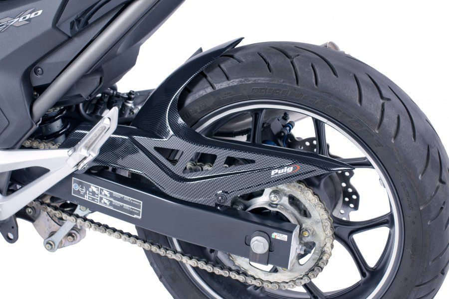 Puig Achterspatbord - Honda NC700S / NC700X 2012-2013 | NC750S 2014-2026 | NC750X 2014-2024 - Carbon Look / Mat Zwart