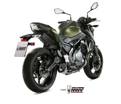 Mivv Systeem Met Delta Race Rvs Kawasaki Ninja 650 / Z650 '17-22 (1 Lambda)