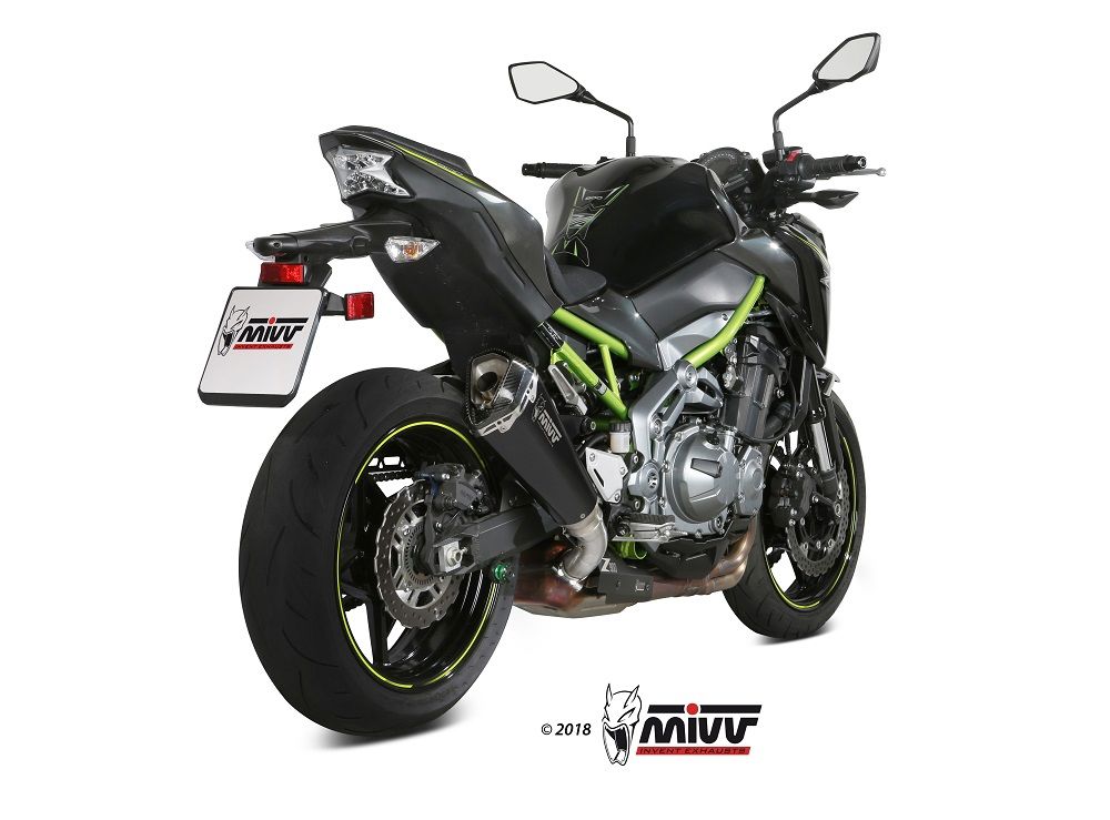 Mivv Delta Race Black Rvs Demper Kawasaki Z900 '17- / A2 70Kw