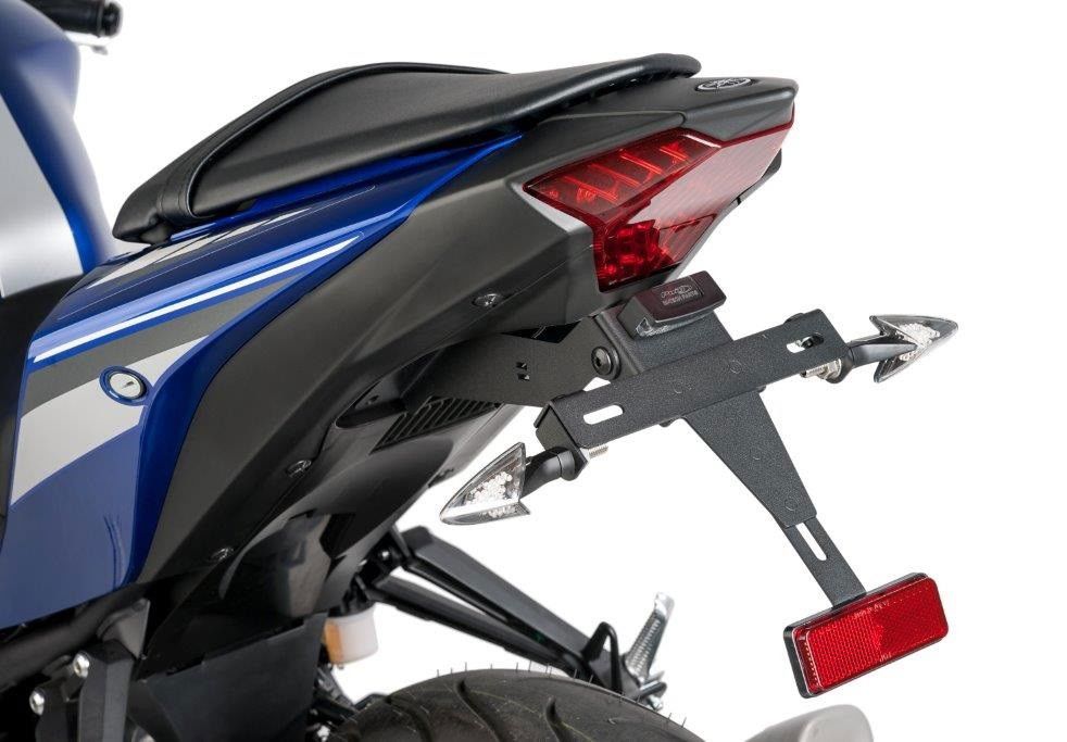 Kentekenplaathouder Puig Yamaha Yzf-R3 '15-'24/ Mt-03 '16-