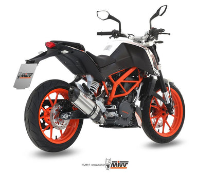 Mivv Compleet Systeem Met Suono Steel Rvs Demper Ktm 390 Duke '13-