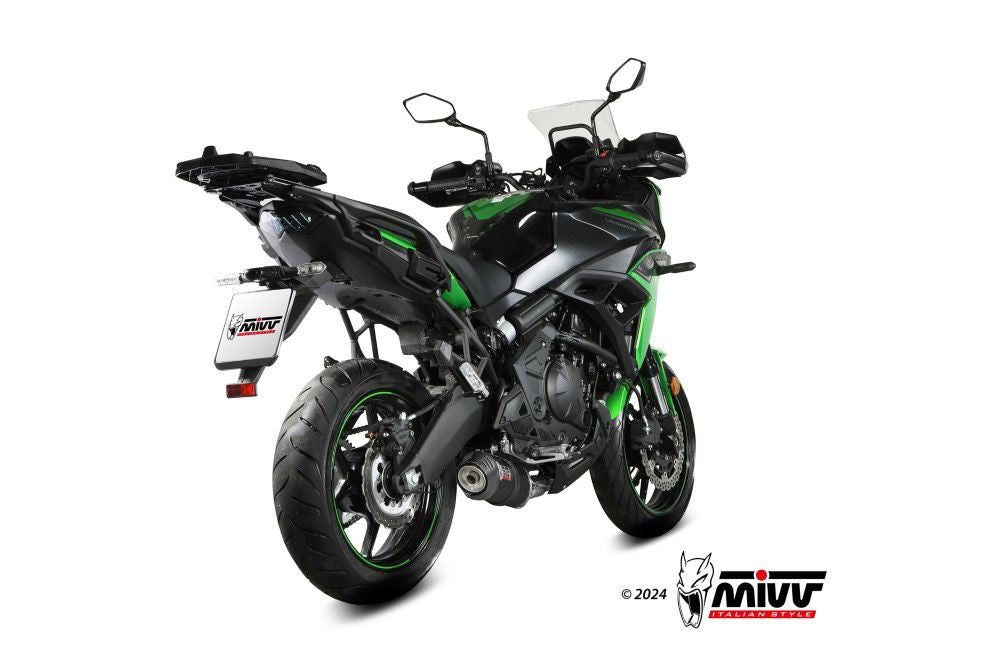 Mivv Systeem Met Oval Black Rvs Demper Kawasaki Versys 650 '24-