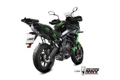 Mivv Systeem Met Oval Black Rvs Demper Kawasaki Versys 650 '24-