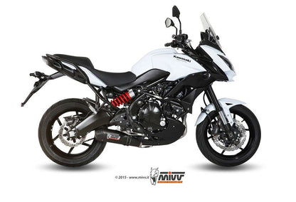 Mivv 2-1 Systeem Met Titanium Ovaal Demper En Carbon End Cap Kawasaki Versys 650 '15-20
