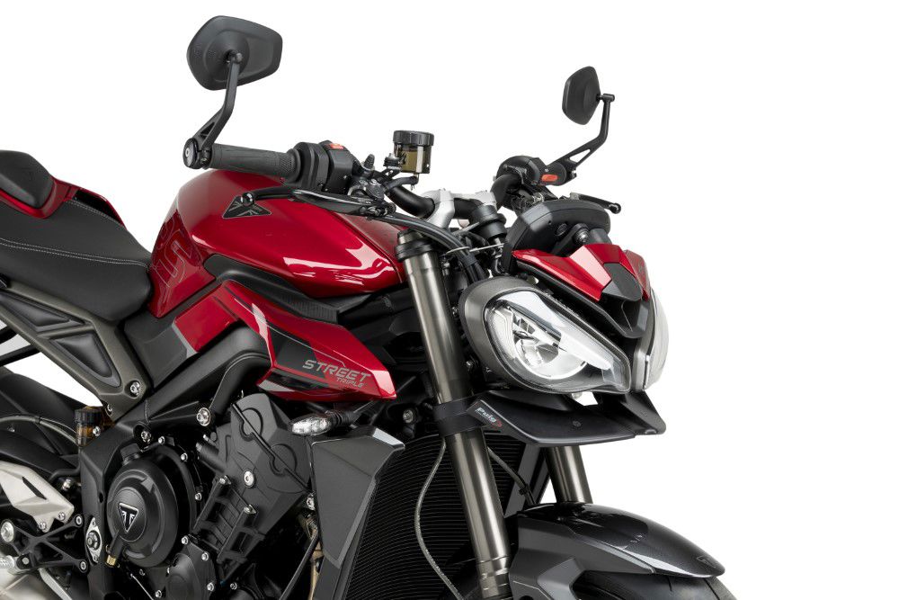 Naked Front Spoiler carbon look Puig voor Triumph Speed Triple / Street Triple