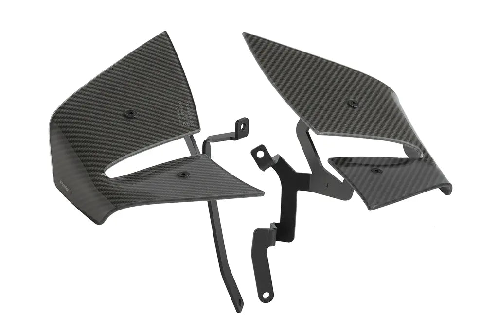 Puig D12 Zijspoilers - Kawasaki Z1100 2025-2026 | Z1100 SE 2025-2026 - Zwart / Mat Zwart en meer