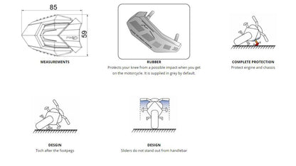 Sliders Puig model R19 diverse Yamaha modellen