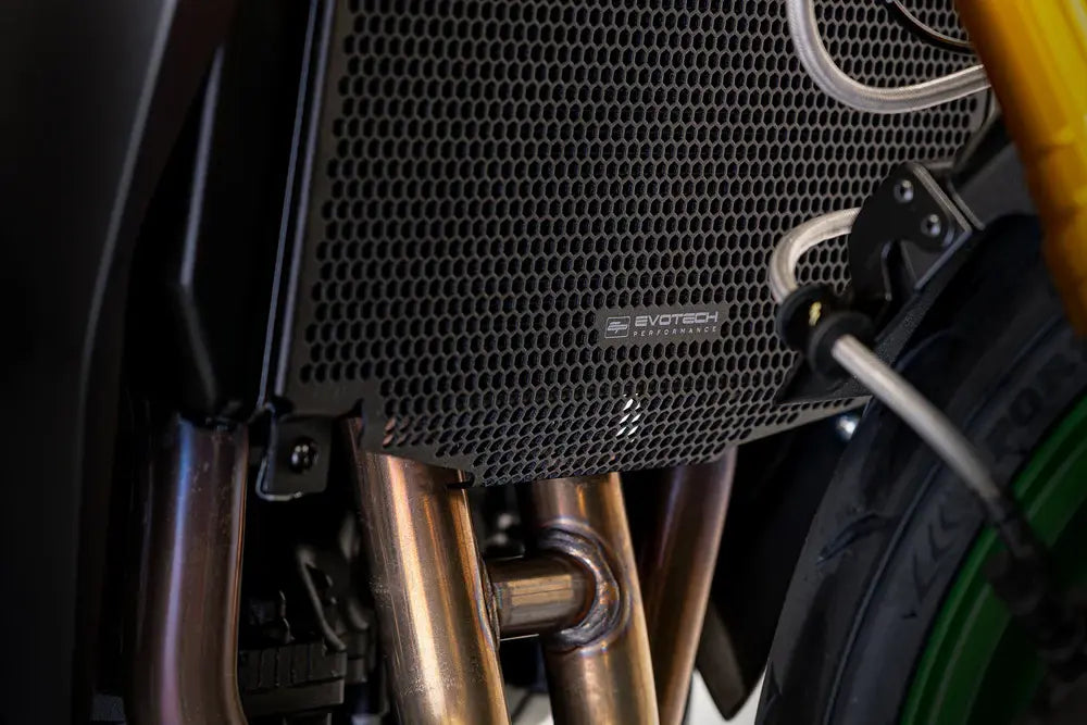 Radiatorcover Zwart Evotech Performance Kawasaki Z1100 Se '25-