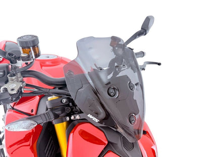 Vervangingsruit model sport WRS Ducati Streetfighter V2 / V2 S '25- donker getint (met support)
