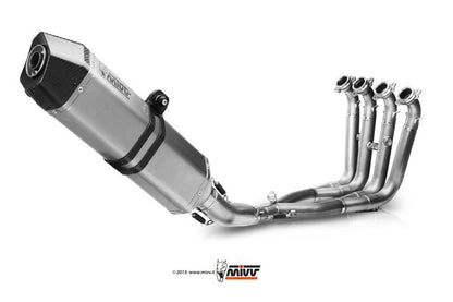MIVV Compleet Uitlaatsysteem - BMW S1000RR 2010-2014 - Speed Edge - Titanium / Carbon