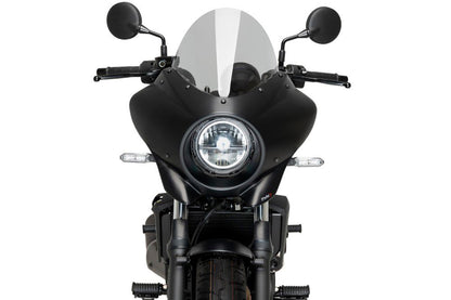 Semifairing Mirage Touring Glanzend Zwart Puig Kawasaki Eliminator 500 '24-