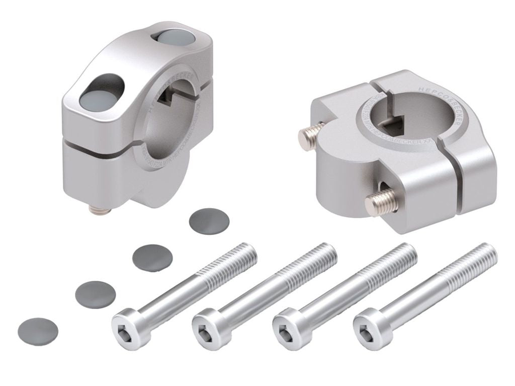 Stuurverhogers 20mm zilver Hepco&Becker Suzuki GSX-8TT '25-