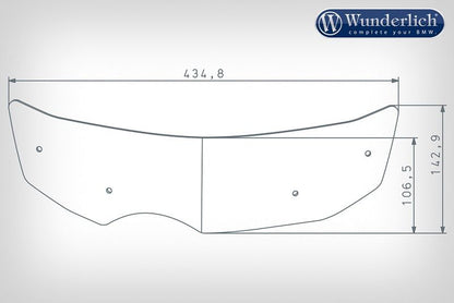 Deflector Visor Licht Getint Bmw R1200Gs Lc/Adventure Wunderlich