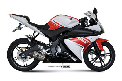 MIVV Suono Steel Black RVS compleet systeem Yamaha YZF125R '08-