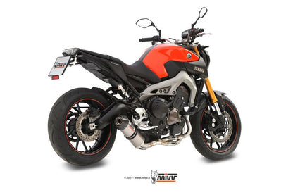 Mivv Compleet Systeem Met Oval Titanium Demper Met Carbon Cap Yamaha Mt-09 '13-20