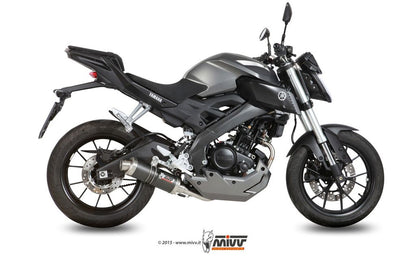 Mivv Compleet 1-1 Systeem Met Steel Black Gp Demper Yamaha Mt-125 '15-/ Yzf-R125 '14-
