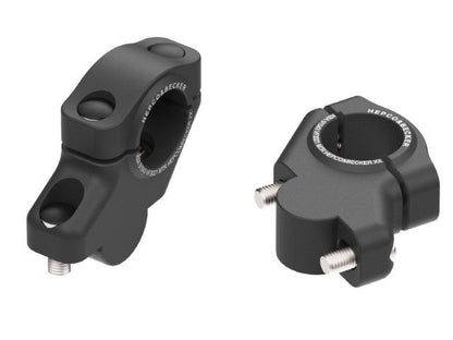 Stuurverhogers offset 30mm/21mm Hepco&Becker Yamaha Tracer 7 / GT / Y-AMT '25- - Zwart / Zilver