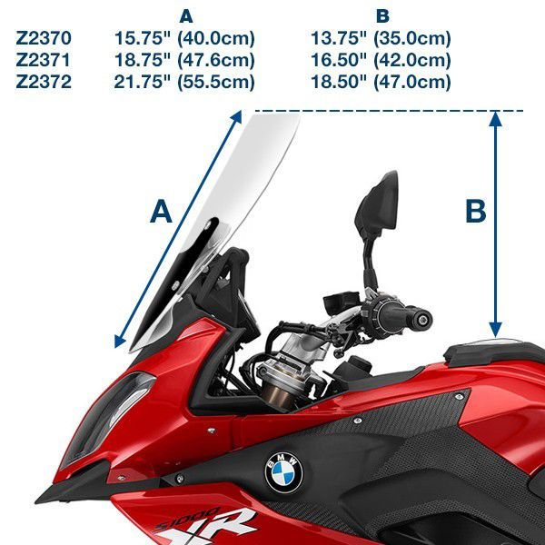 Vervangingsruit Ztechnik Vstream Sport/Tour Licht Getint Bmw S1000Xr '15-'19