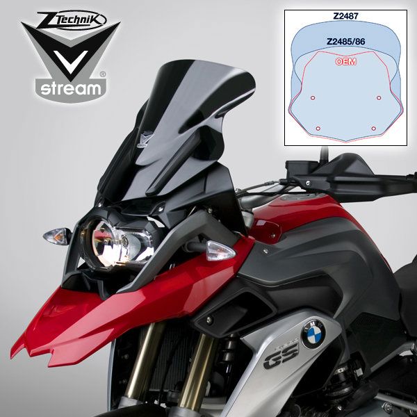 Vervangingsruit Ztechnik Vstream Sport Donker Getint Bmw R1200/1250Gs Lc / Adv '13-23