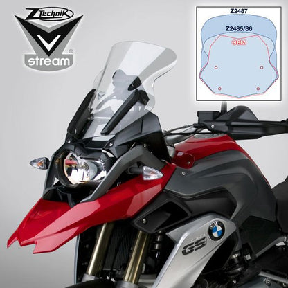 Vervangingsruit Ztechnik Vstream Sport Helder Bmw R1200/1250Gs Lc / Adv '13-