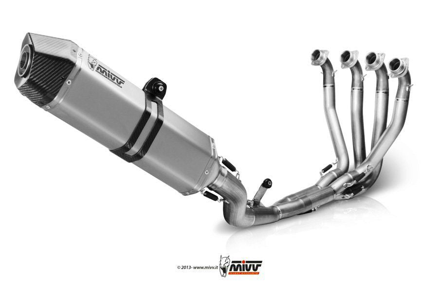 MIVV RVS Power Steel systeem met Speed Edge demper Kawasaki ZX6-R '09-