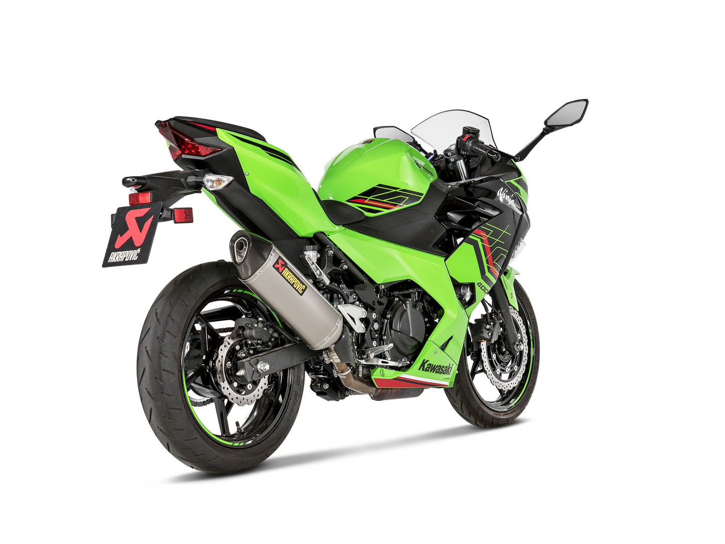 Optionele Akrapovič Uitlaat Accessoires - Kawasaki Ninja 400 2018-2026 | Ninja 500 / Z500 2024-2026 | Z400 2019-2026 - Heat Shield (Carbon) - Motor Accessoires