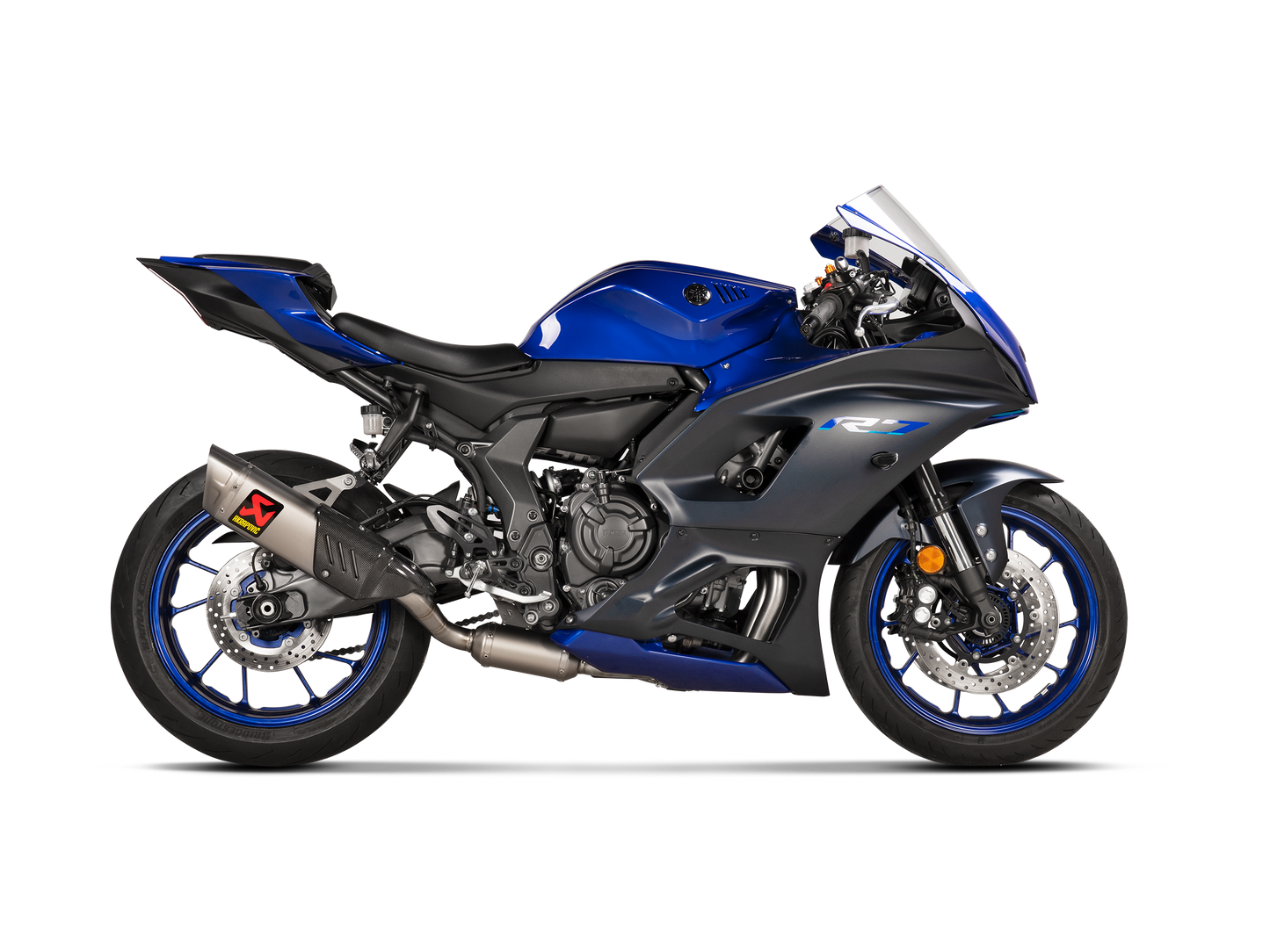 Akrapovič Uitlaat - Yamaha R7 2021-2025 - Racing Line (Titanium)