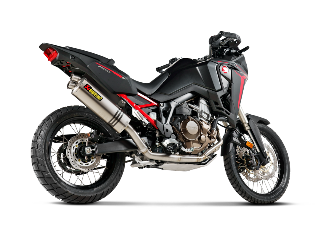 Akrapovic Uitlaat - Motor Accessoires - Honda CRF1100L Africa Twin - 2020 t/m 2026 - Racing Line (Titanium)