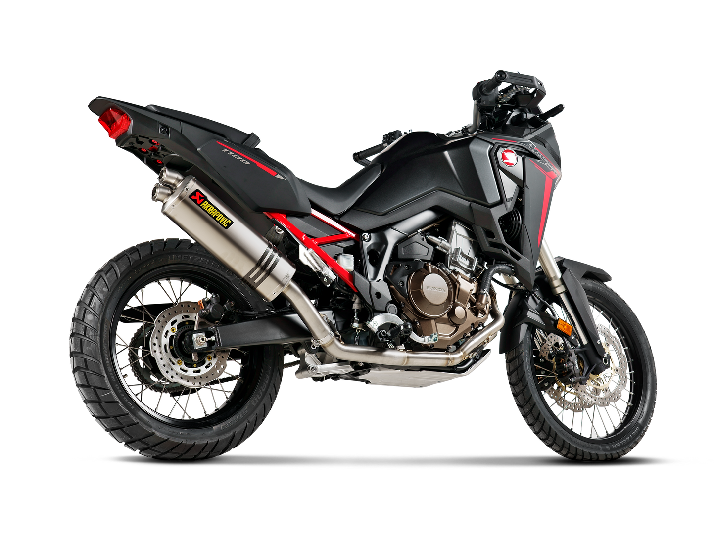 Akrapovič Uitlaat - Honda CRF1100L Africa Twin 2020-2026 - Racing Line (Titanium) - Motor Accessoires