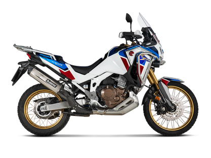 Akrapovič Uitlaat - Honda CRF1100L Africa Twin 2020-2023 | CRF1100L Africa Twin Adventure Sports 2020-2023 - Slip-On Line (Titanium) - Motor Accessoires