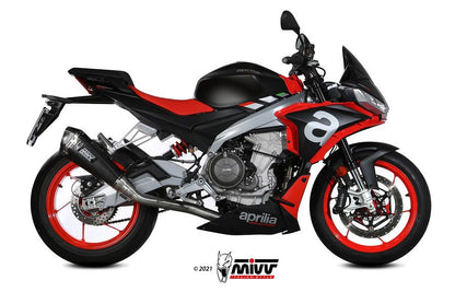 Mivv Full System Evo Met Delta Race Carbon Aprilia Rs660 / Tuono 660 '21- (Hoge Montage)