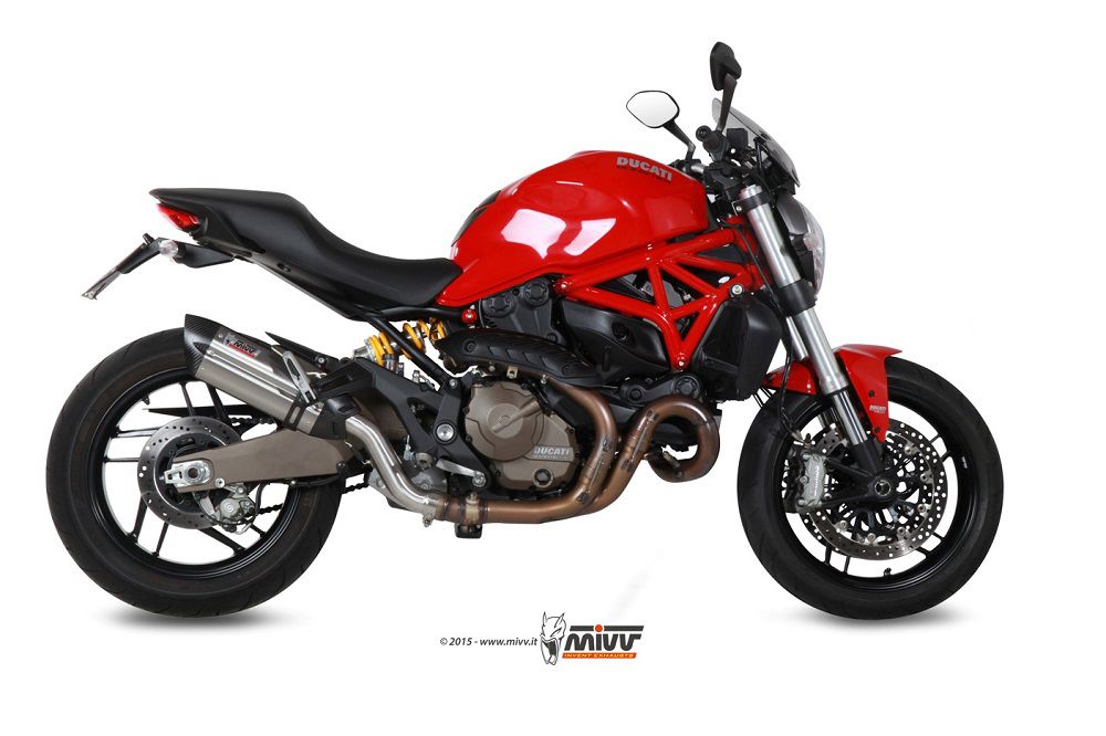 Mivv Suono Steel Rvs Dempers Ducati M821 '14-17