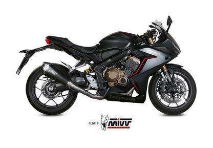 Mivv Rvs Systeem Met Delta Race Black Honda Cbr650R '19-23