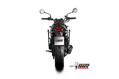 MIVV HR1 zwart RVS met carbon end cap Kawasaki Z900RS '18-