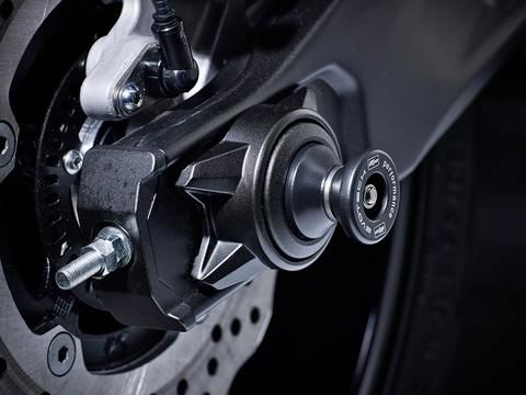 Achterasspindle Met Paddock Stand Opname Evotech Performance Yamaha Mt-07 '18-24