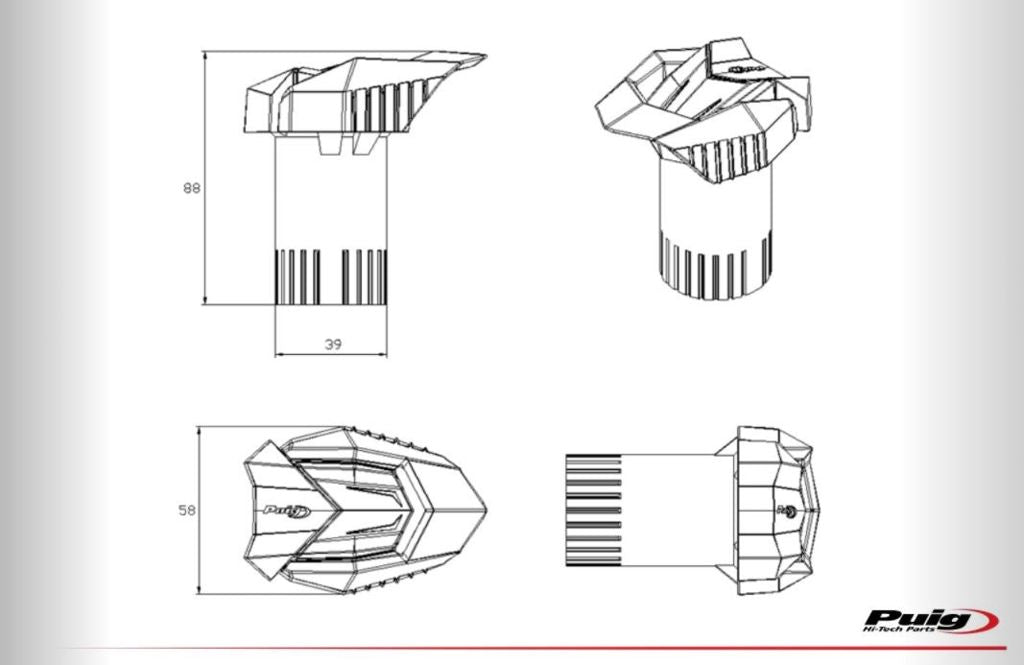 Sliders Puig Model R19 Bmw S1000R '21- / M1000R '23-