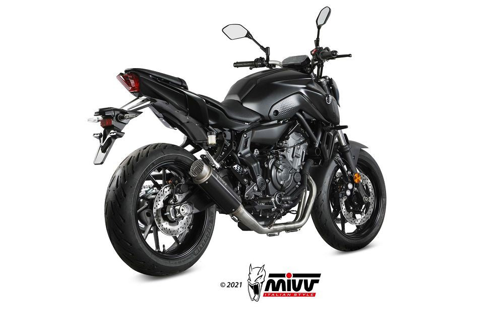 Mivv 2-1 Systeem Met Gp Pro Black Yamaha Mt-07 '21-24 (1 Lambda)