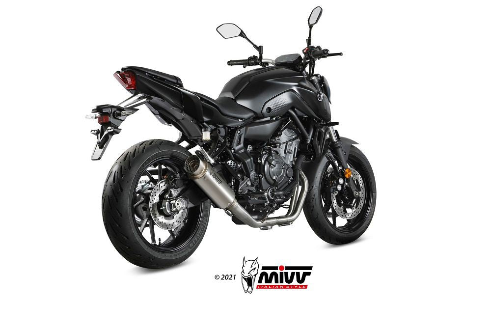 Mivv 2 In 1 Systeem Met Gp Pro Titanium Yamaha Mt-07 '21-23 (1 Lambda)