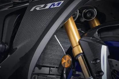 Radiatorcover zwart Evotech Performance Yamaha R1 '20-