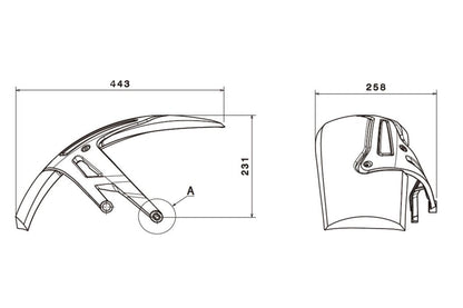 Achterspatbord Puig Mat Zwart R1200Gs Lc '13-17 / Adventure '14-17 / Rallye / Executive '17