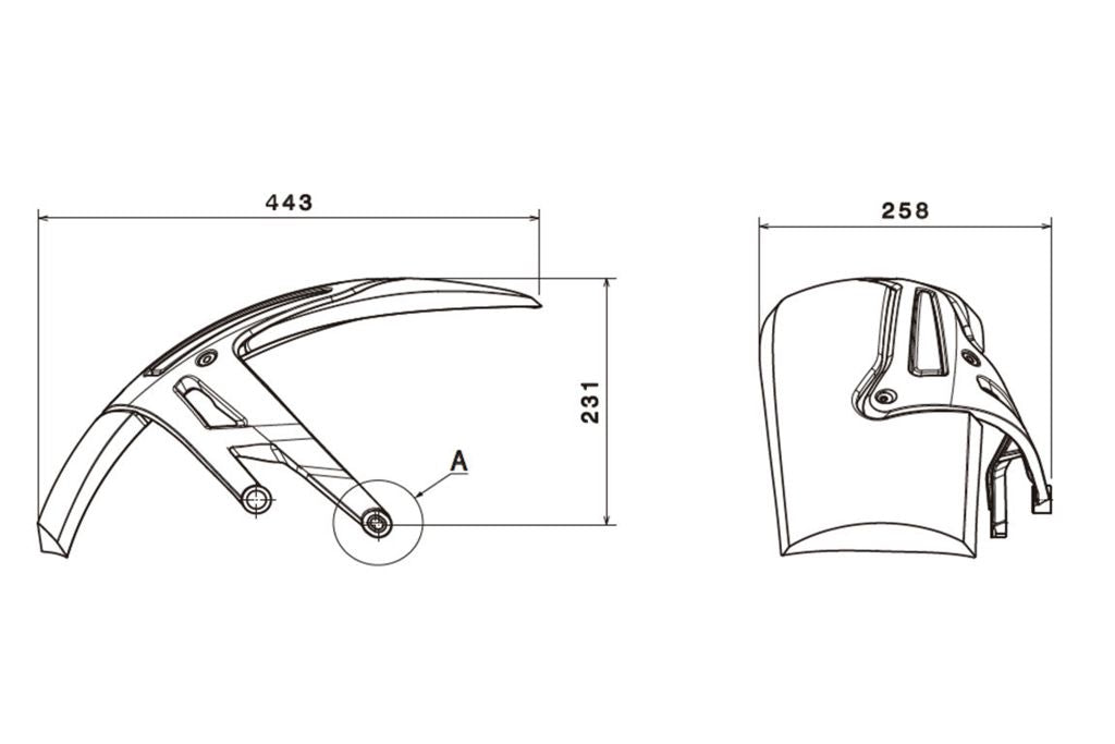Achterspatbord Puig Carbon Look R1200Gs Lc '13-17 / Adventure '14-17 / Rallye/Executive '17